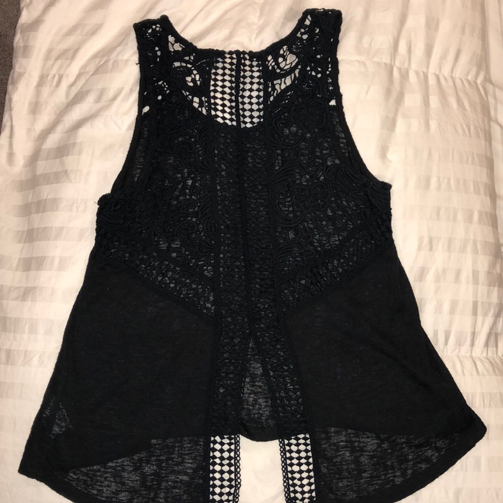 Black tank top